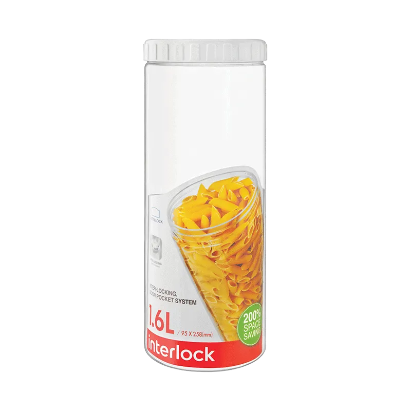1.6L LocknLock Interlock  Container White INL303