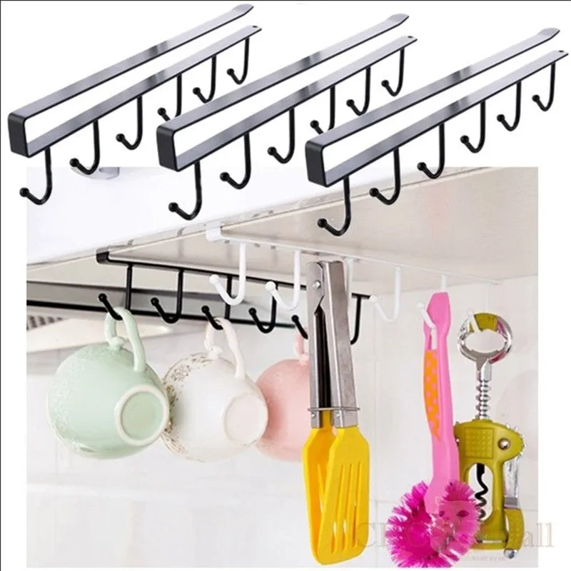 6 Hooks Metal Hanger For Kitchen