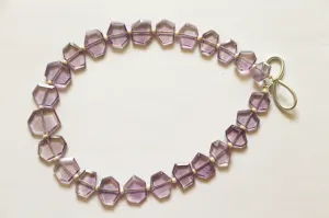 Amethyst gemstone Crown cut beads
