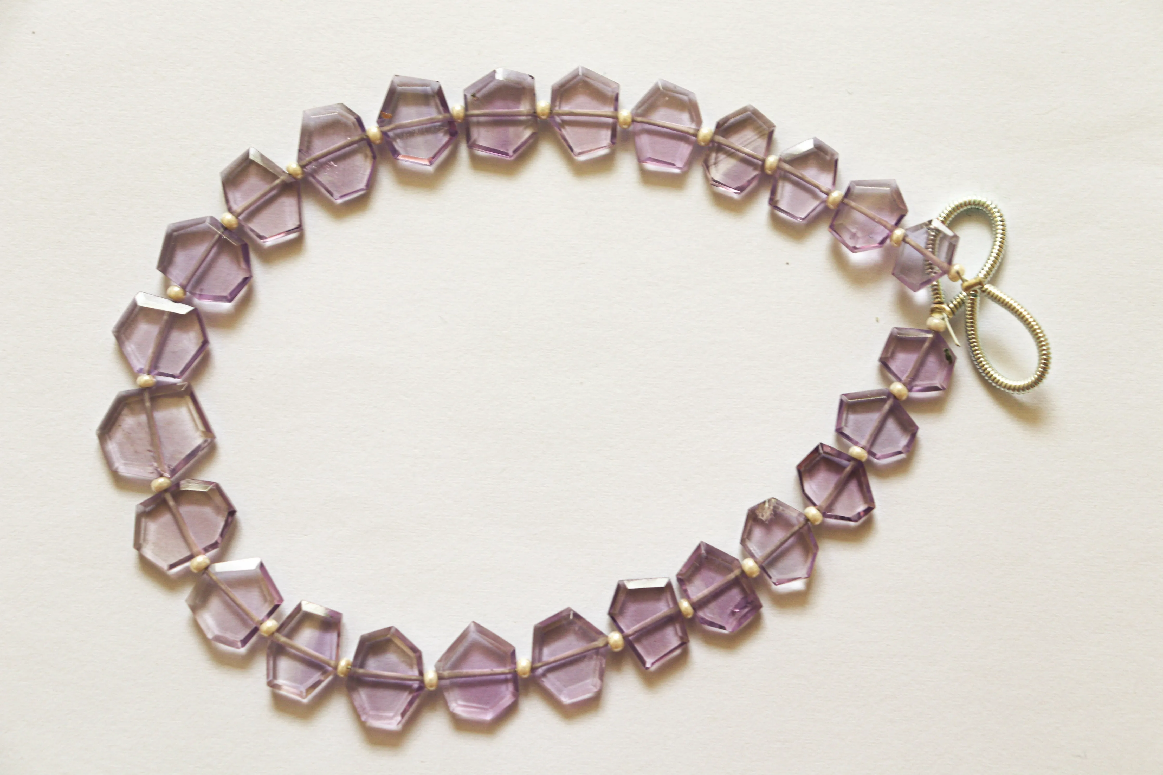Amethyst gemstone Crown cut beads