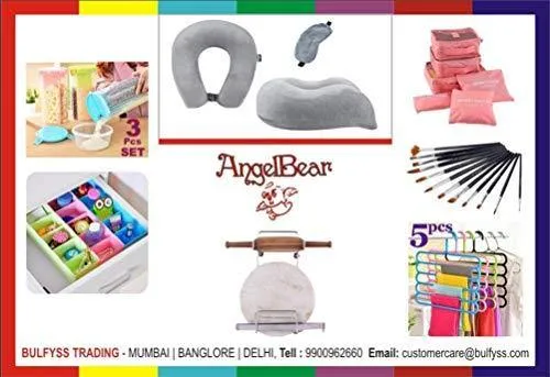 Angel Bear Socks Undergarments Storage Drawer Organiser Set of 8, (Colour May Vary)