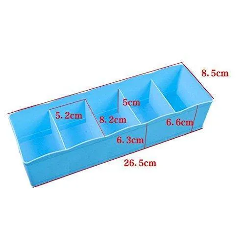 Angel Bear Socks Undergarments Storage Drawer Organiser Set of 8, (Colour May Vary)