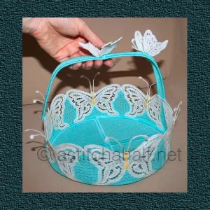 Butterfly Dreams Freestanding Lace Baskets