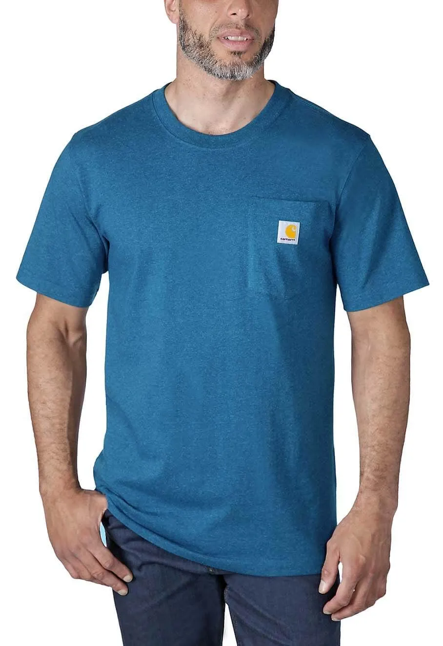 Carhartt&#x20;Pocket&#x20;T-shirt&#x20;Short&#x20;Sleeve&#x20;103296&#x20;-&#x20;Deep&#x20;Lagoon