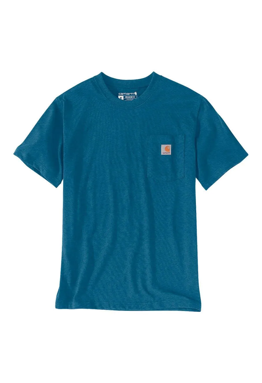 Carhartt&#x20;Pocket&#x20;T-shirt&#x20;Short&#x20;Sleeve&#x20;103296&#x20;-&#x20;Deep&#x20;Lagoon