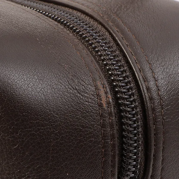Chanel Around 2004 Made Cambon Boston Bag Dark Brown/Beige