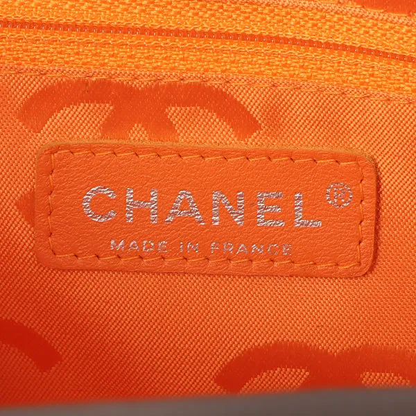 Chanel Around 2004 Made Cambon Boston Bag Dark Brown/Beige