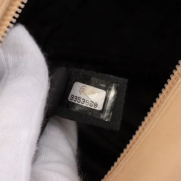 Chanel Around 2005 Made Cambon Shoulder Bag Beige/Black