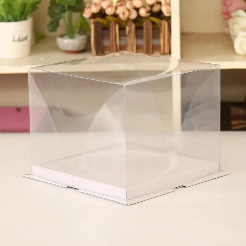 Clear Cake Box Perfect for Birthdays, Weddings, Anniversaries, Etc. - 6" 21x21x17