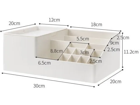 Cosmetic Storage Box Organizer, Desktop Makeup Organizer, Jewelry Drawer Container, Makeup Vanity, Desk Organizer, Toiletry Bathroom Storage