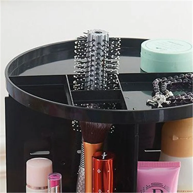 Desktop Makeup Organizer, Spinning Rotating Cosmetic Storage Box, Jewelry Drawer Container, Makeup Vanity, Toiletry Bathroom Storage