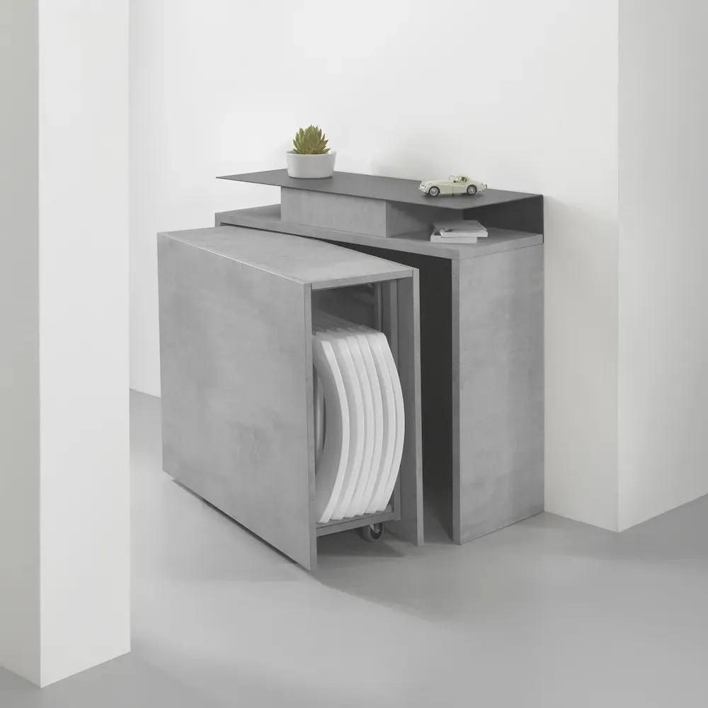 Ensemble Console - Dining Table and Hidden Chairs