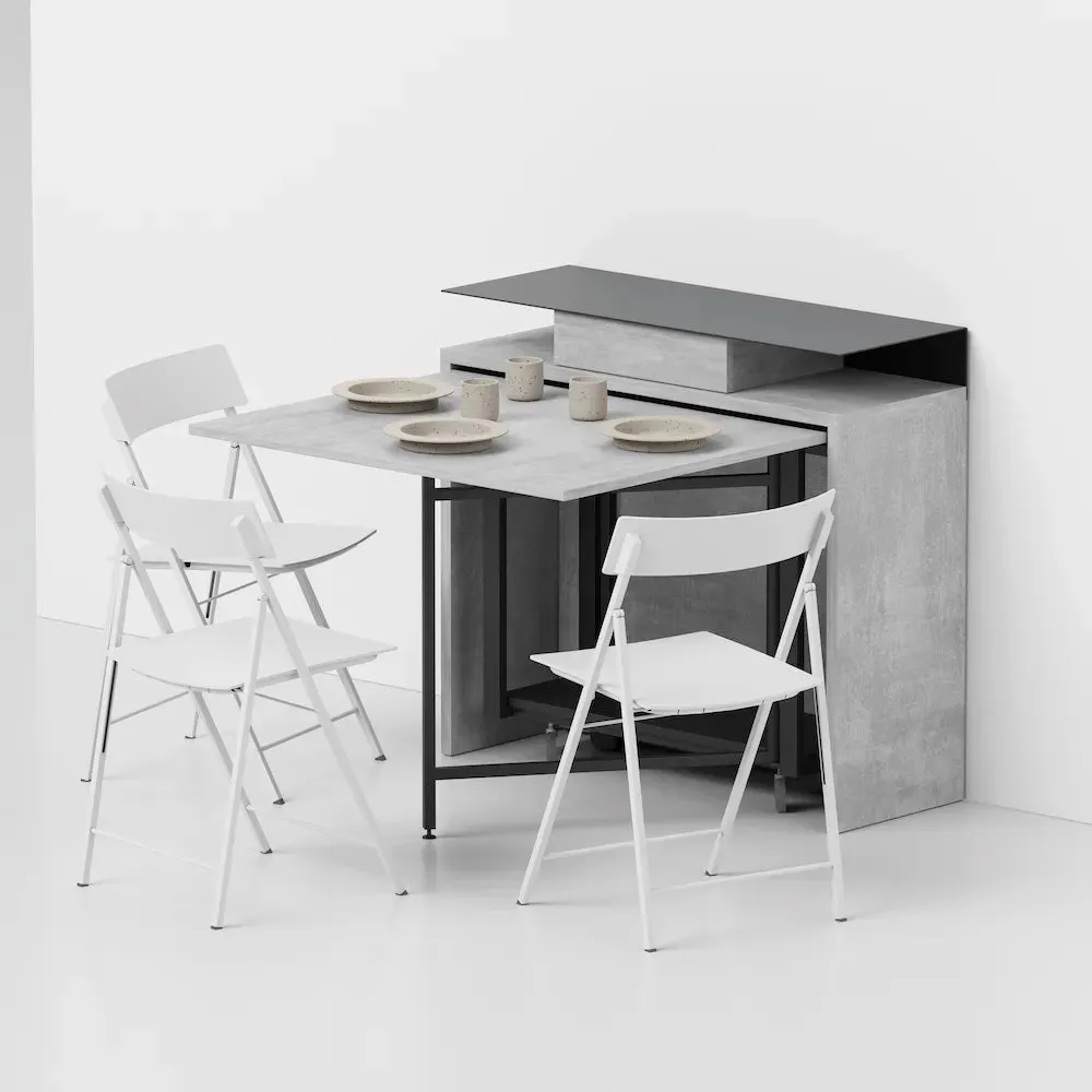 Ensemble Console - Dining Table and Hidden Chairs