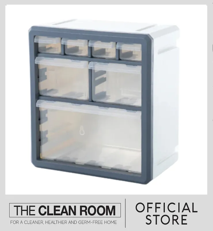 Hepta Cube Storage Box Gray/White