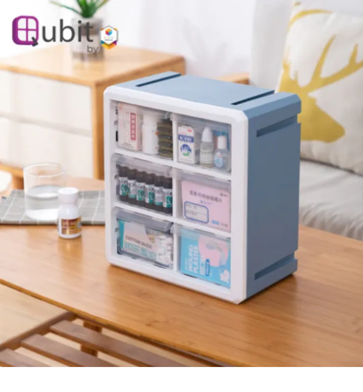 Hexa2 Cube Storage Box Pink/Gray