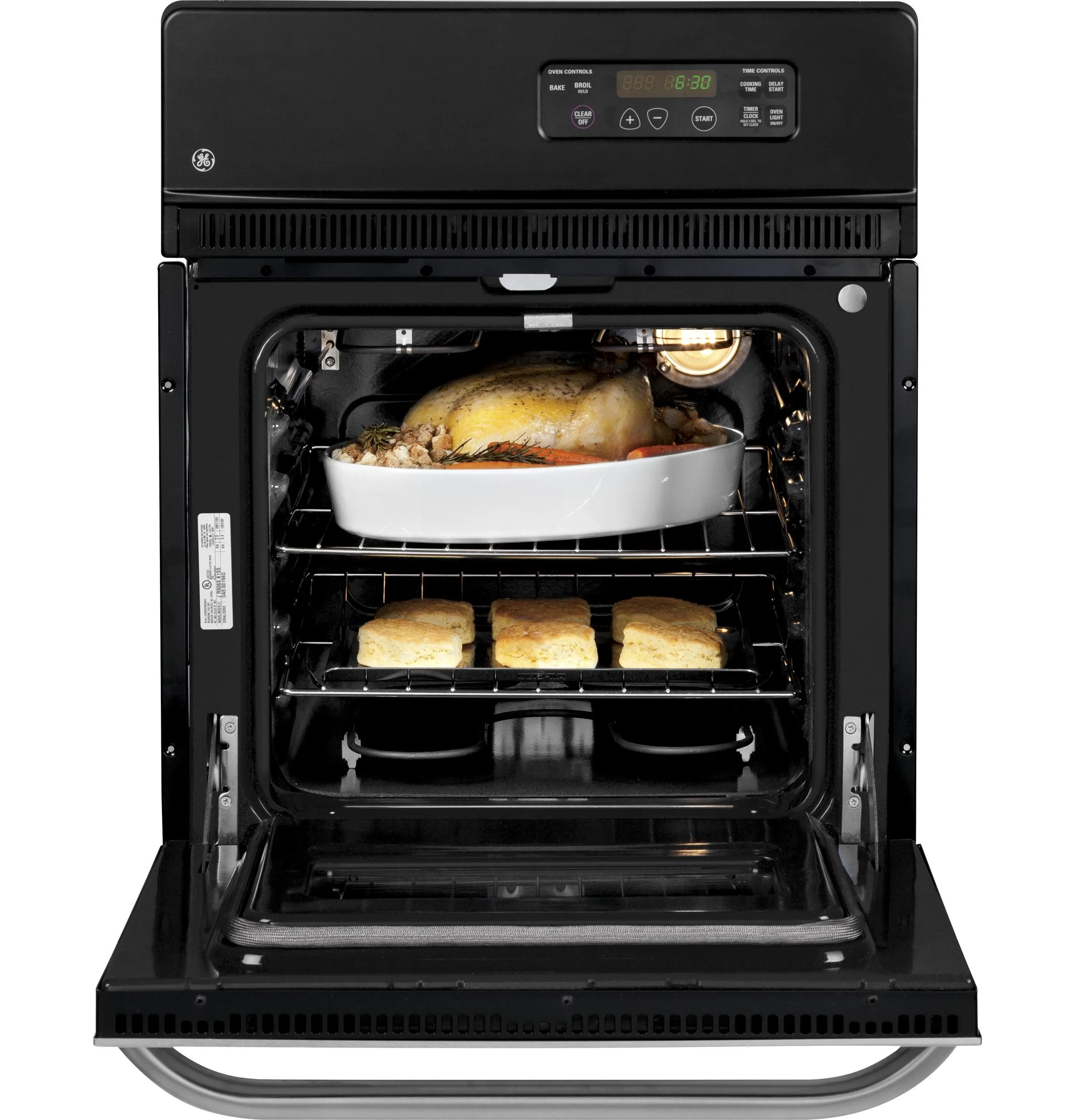 JRS06SKSS GE® 24" Electric Single Standard Clean Wall Oven