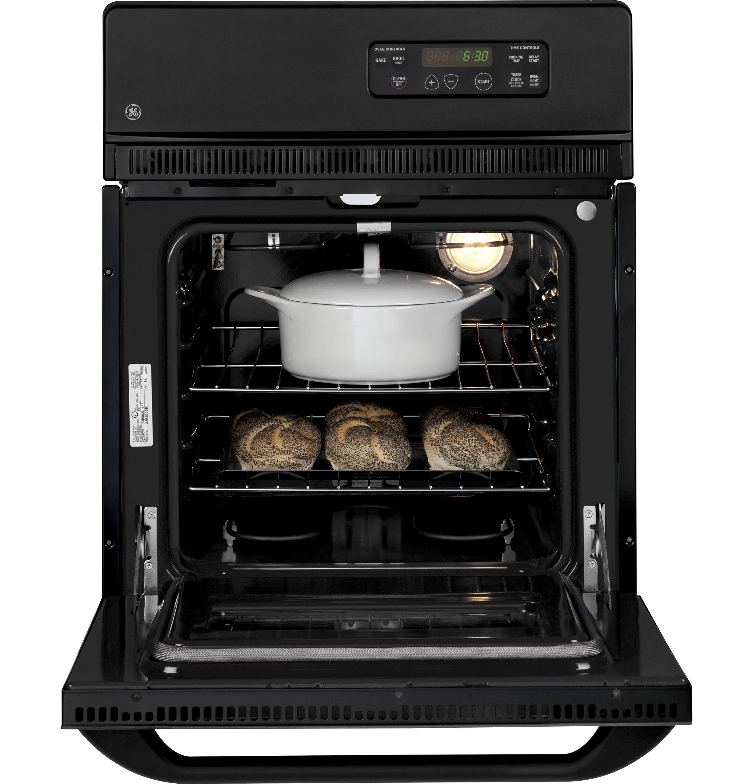 JRS06SKSS GE® 24" Electric Single Standard Clean Wall Oven