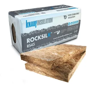 Knauf Rocksilk® RS45 Building Slab | 1200mm x 600mm | All Sizes