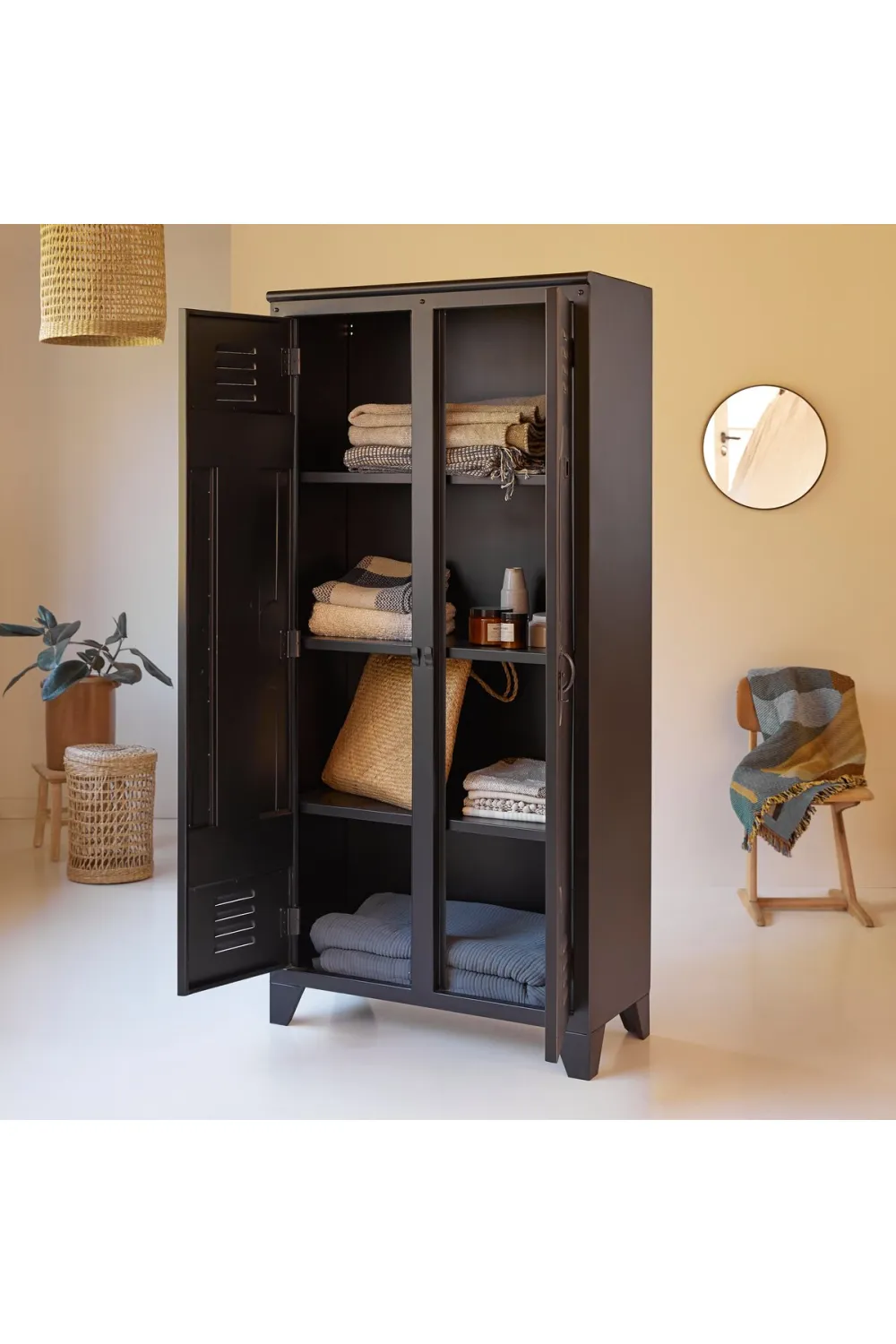 Metal Wardrobe Cabinet | Tikamoon Industriel