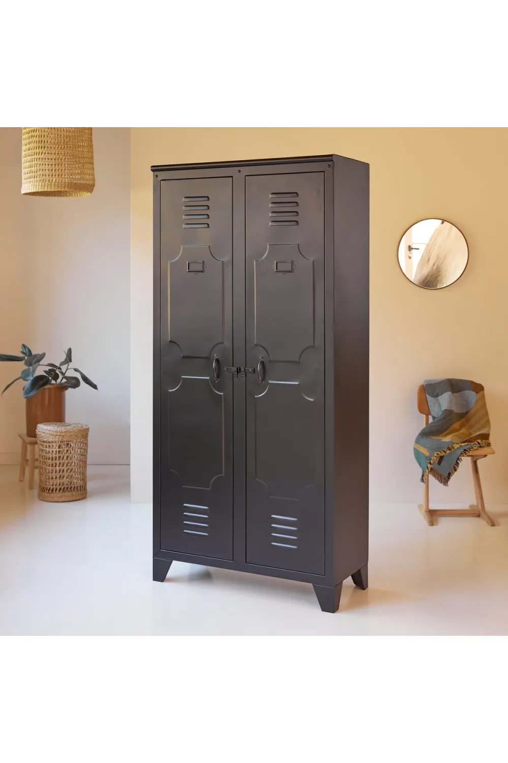 Metal Wardrobe Cabinet | Tikamoon Industriel