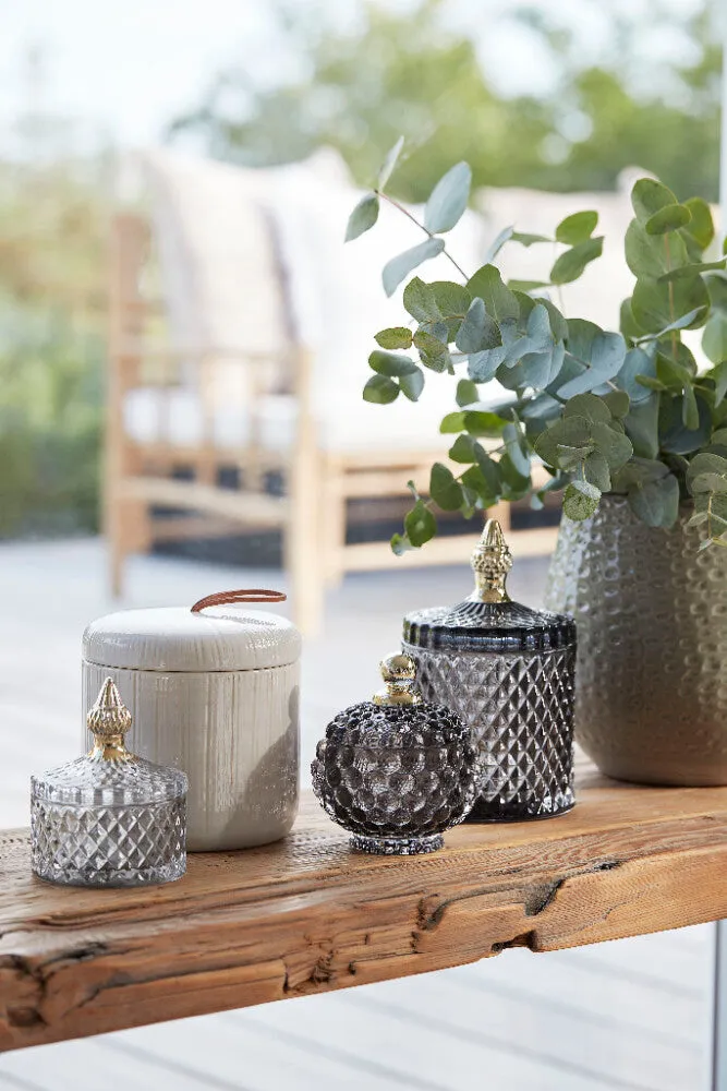 Miya jar H11 cm. dark grey