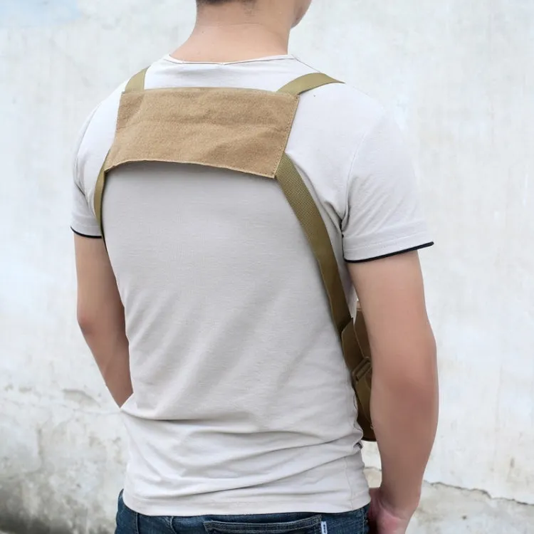Multi-functional Chest Bag for Outdoor Sports Portable Storage Backpack(Tan)