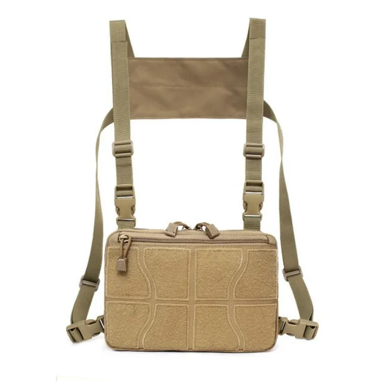 Multi-functional Chest Bag for Outdoor Sports Portable Storage Backpack(Tan)
