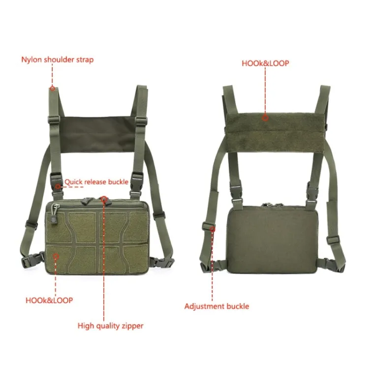 Multi-functional Chest Bag for Outdoor Sports Portable Storage Backpack(Tan)