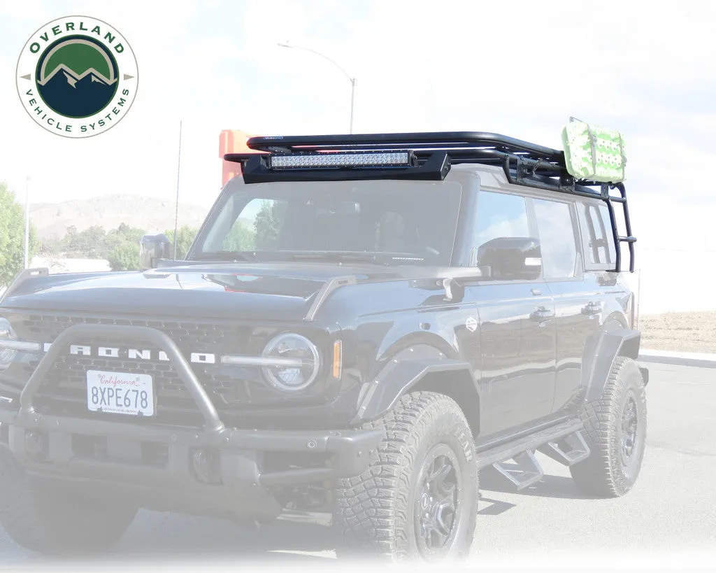 Overland Vehicle Systems King 4WD Roof Rack 2021 – 2023 Ford Bronco 4 Door with Hard Top