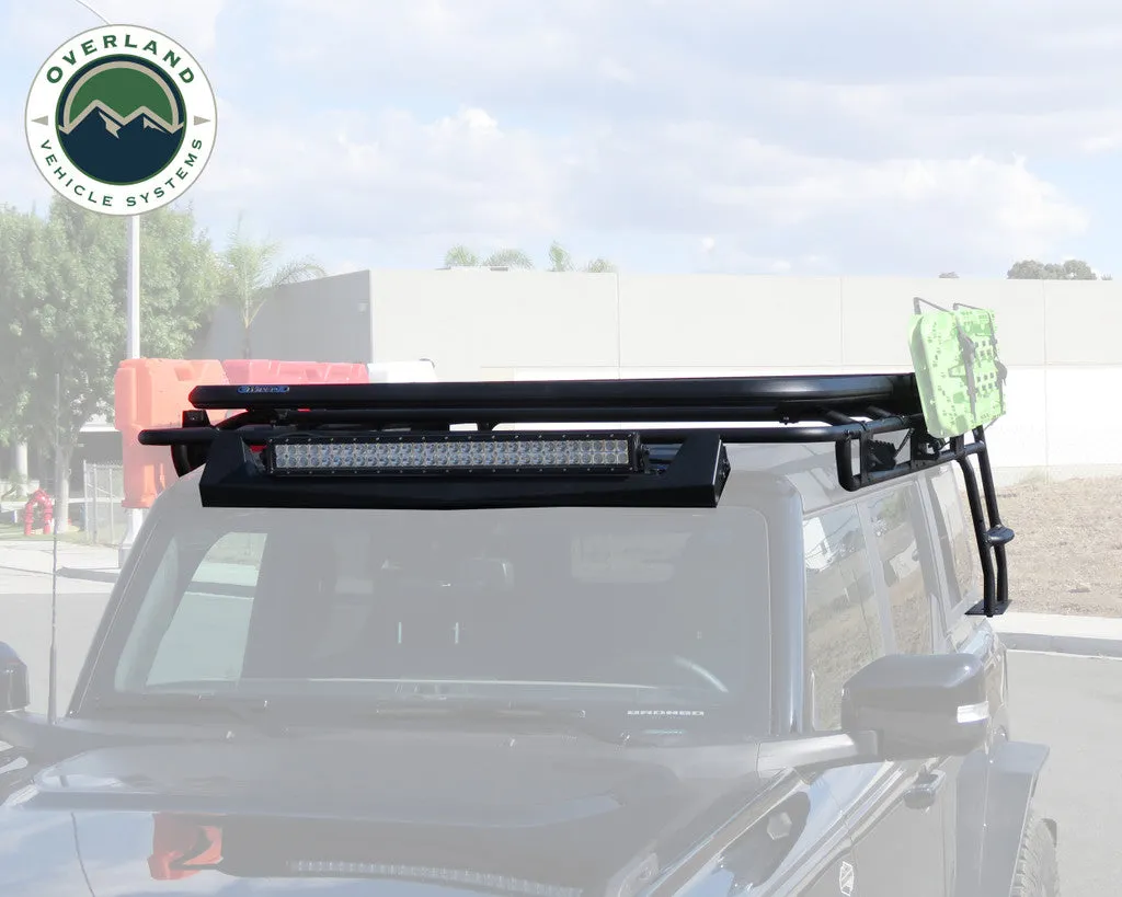 Overland Vehicle Systems King 4WD Roof Rack 2021 – 2023 Ford Bronco 4 Door with Hard Top