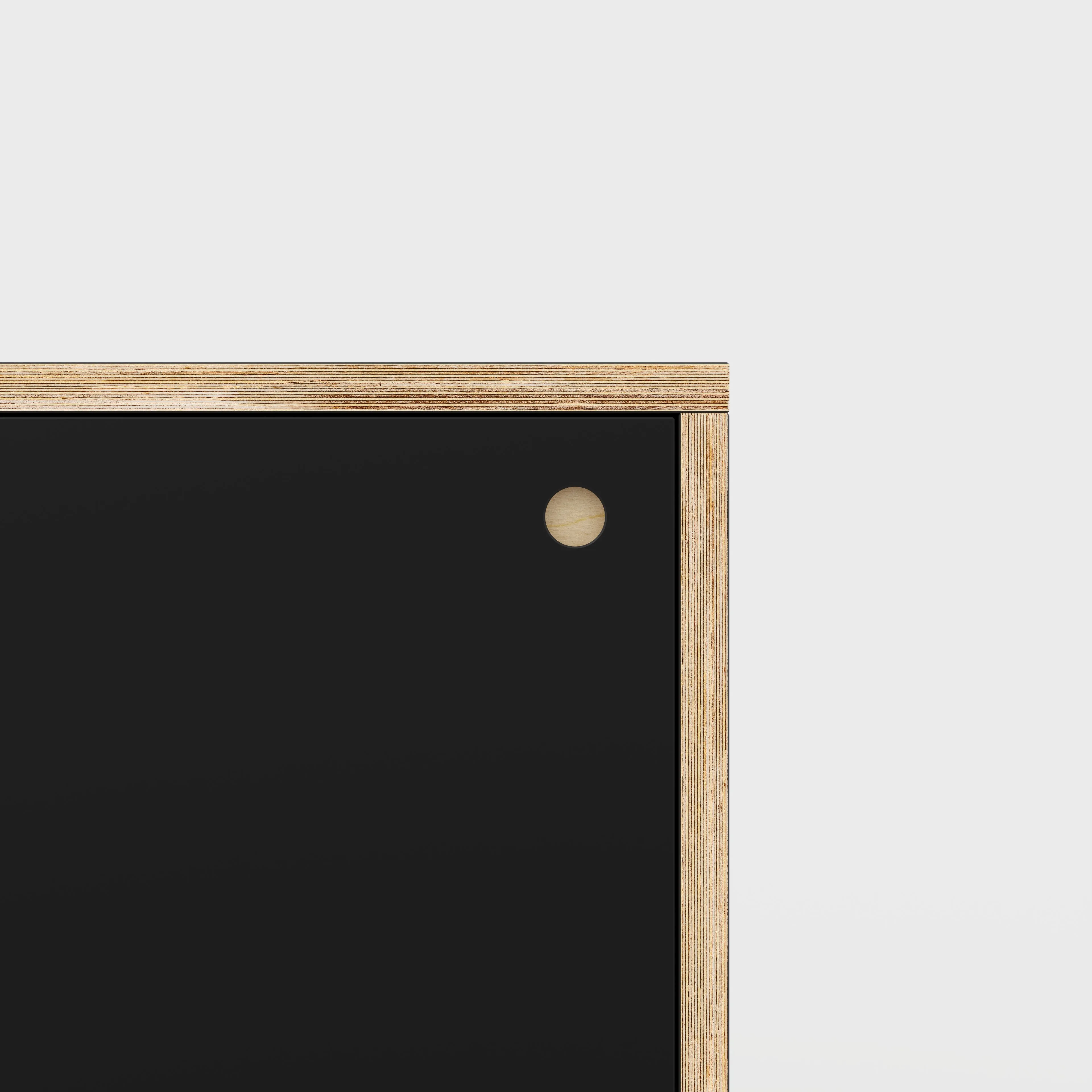 Plywood Storage with Doors - Formica Diamond Black - 400(w) x 600(d) x 750(h)