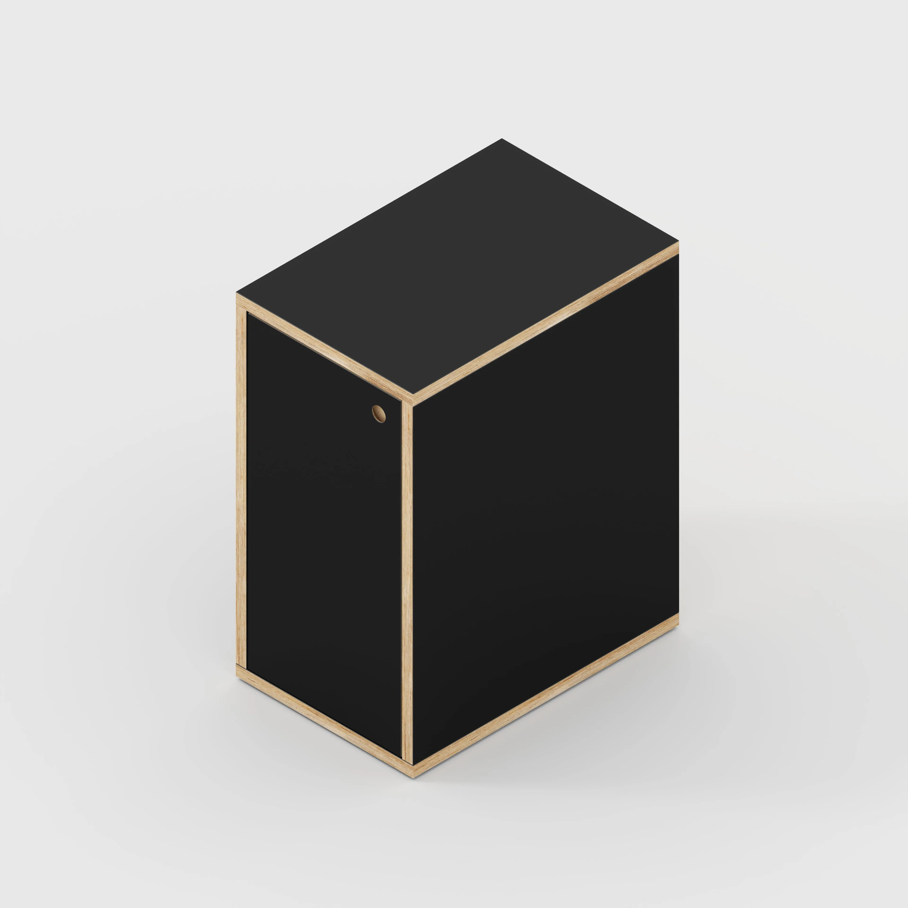 Plywood Storage with Doors - Formica Diamond Black - 400(w) x 600(d) x 750(h)