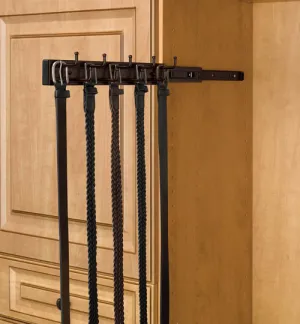 Rev-A-Shelf 12" Wall Mounted Pull Out Closet Belt and Scarf organizer BRC-12SN