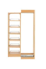 Rev-A-Shelf 6" Wide Wall Filler W/SC BB Slides 33" Height 432-WFBBSC33-6C