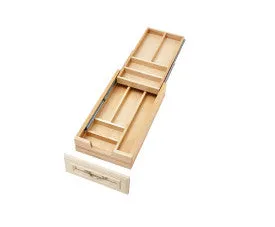 Rev-A-Shelf Wood Tiered D BL Cutlery Org W-SC 18" FF - H Slide 4WTCD-18HSC-1