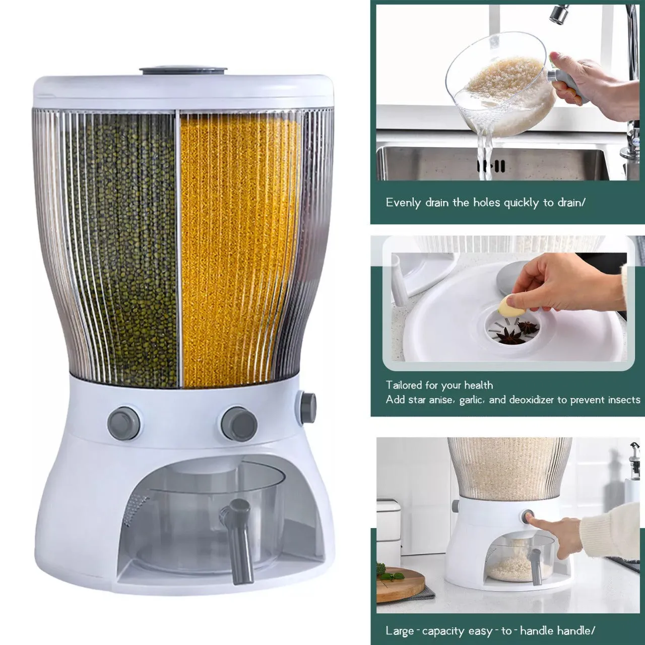 Rotatable Rice Bucket