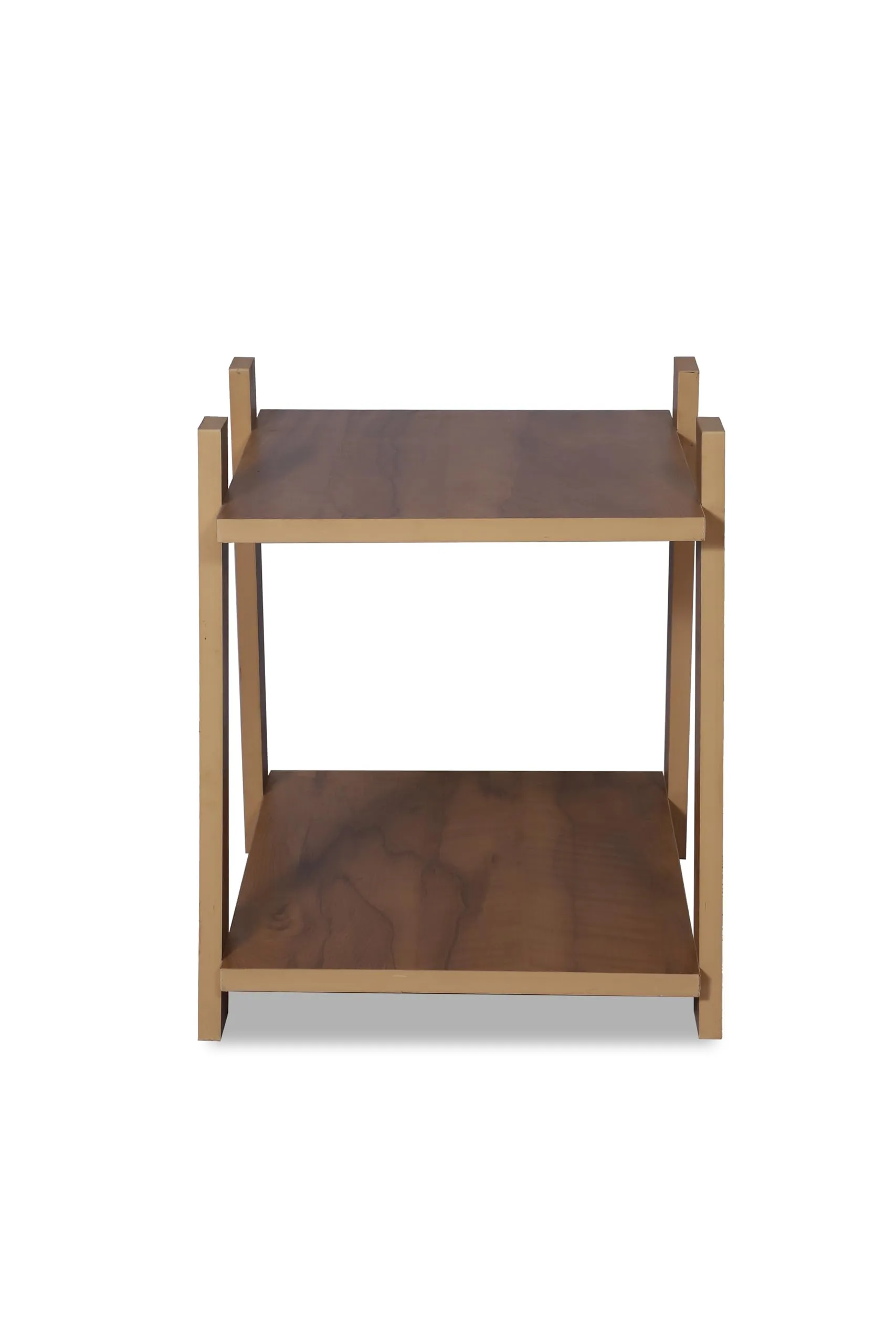 SBF Furniture Engineered Wood Modern Side Tables for Small Spaces, 4 Leg Triangle Shape Accent Table Coffee Table Living Room (Oak Yellow)