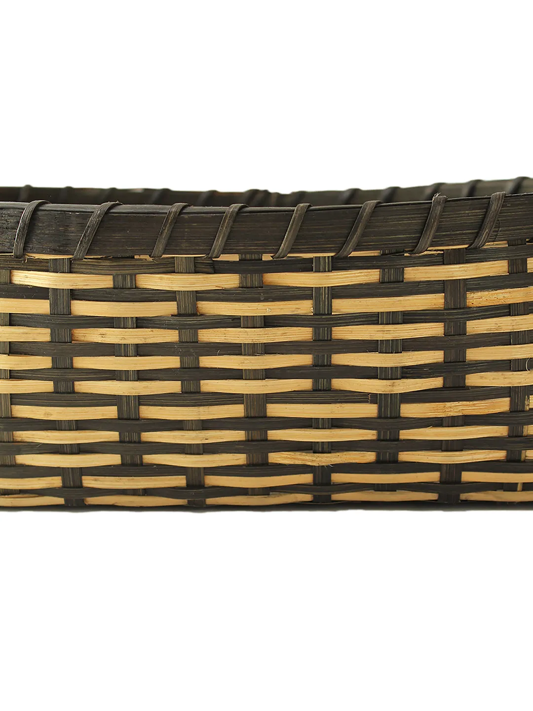 Vetas Cane Basket (Black/Natural)