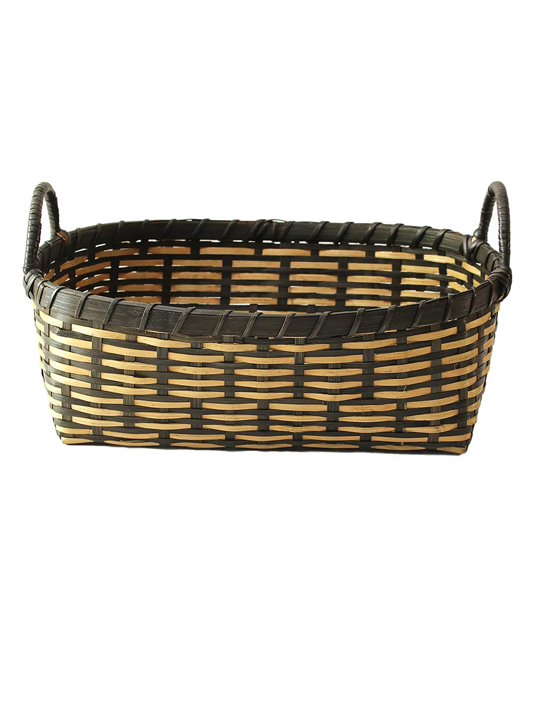 Vetas Cane Basket (Black/Natural)