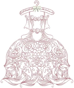 Victorian Wardrobe Redwork