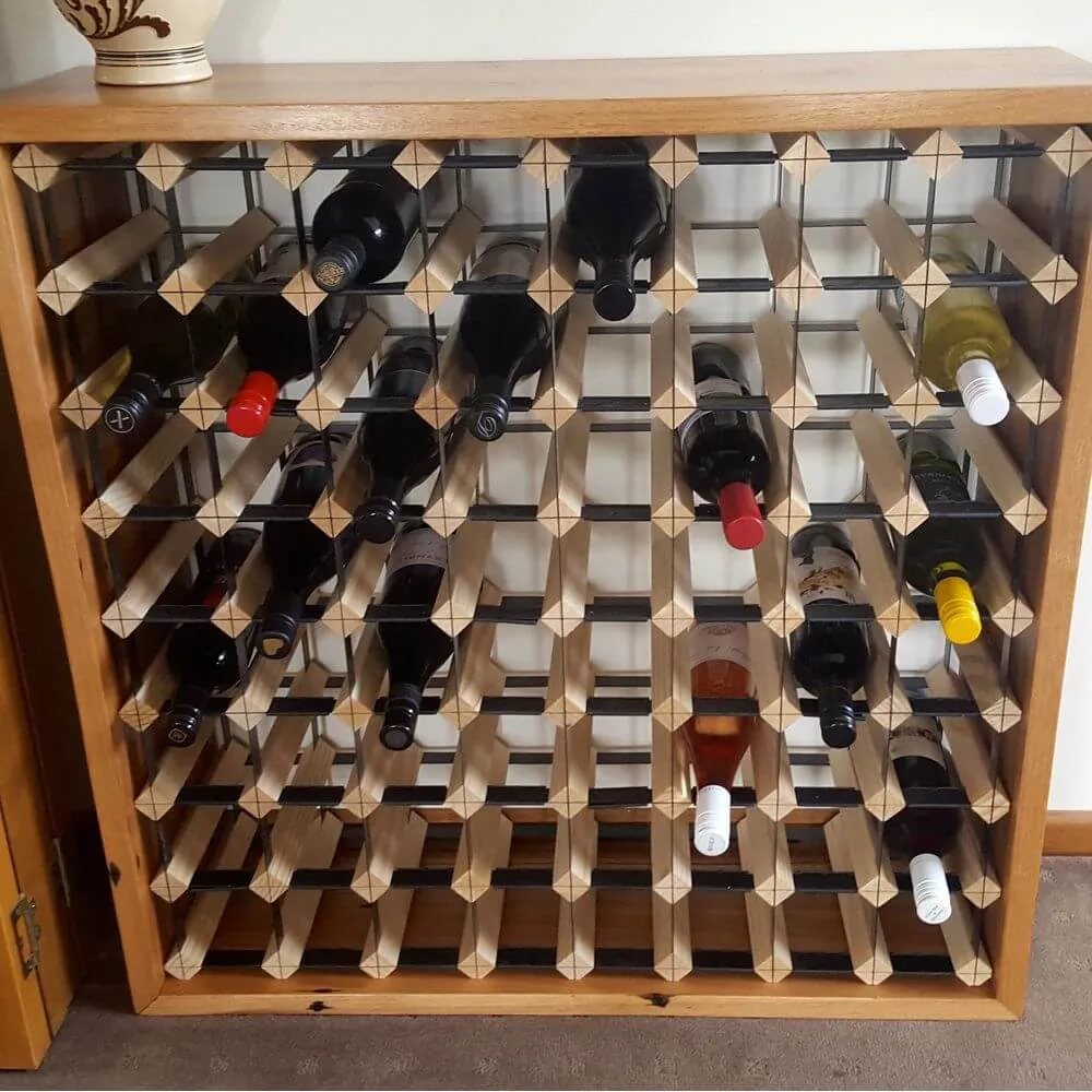 Vino Stack 4 Pocket Mahogany Wine Rack