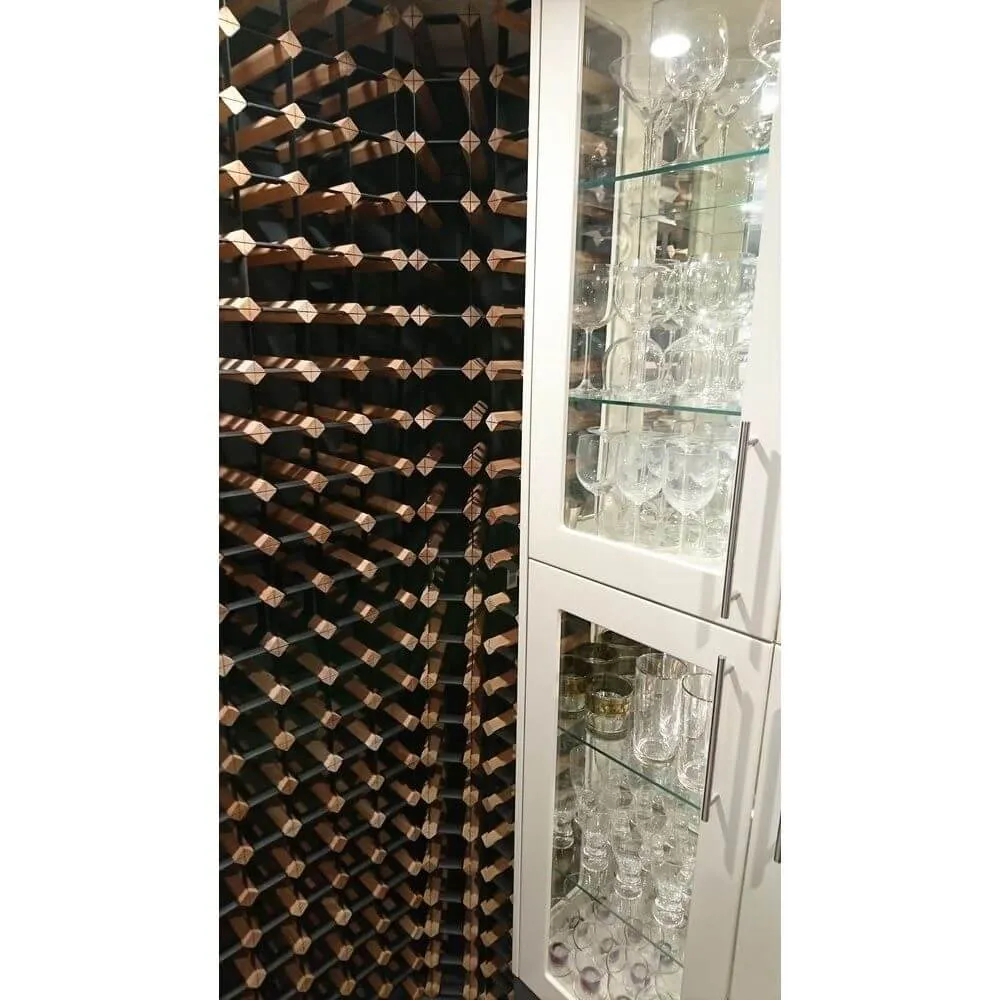 Vino Stack 4 Pocket Mahogany Wine Rack